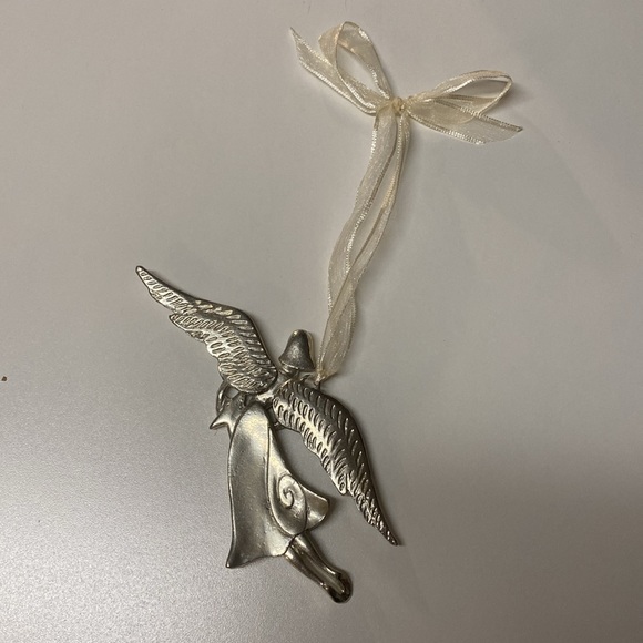 Three Pewter Serenity Angels with Quotes in handmade bag - Picture 4 of 13